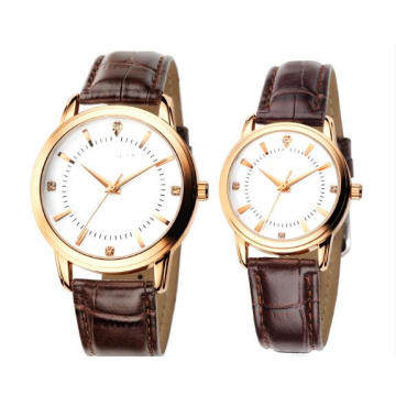 Yxl-335 New Style Alloy Leather Strap Couple Watch Manufacturer Simple Design Custom Watch Calendar